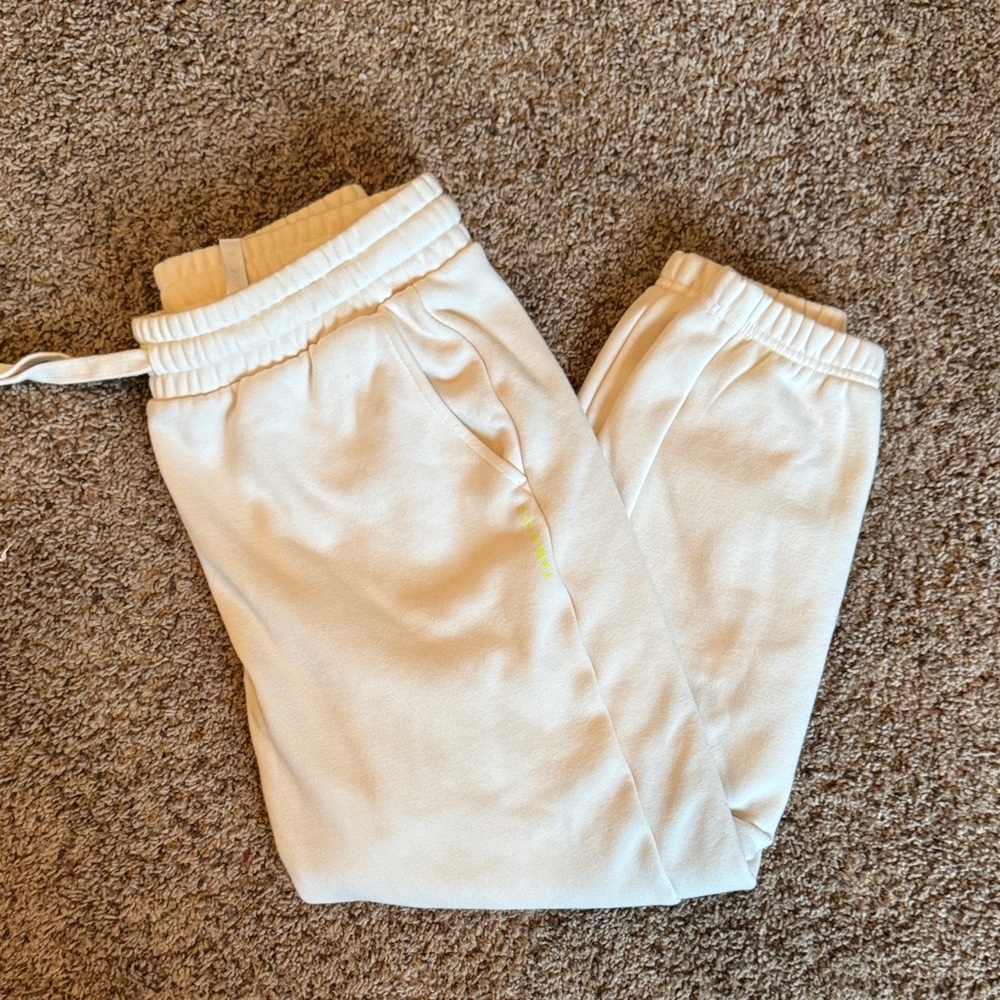 Fabletics Off-White Jogger Pants